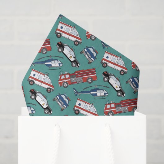 Papier Mousseline Découpage pour premiers intervenants (Sac cadeau)