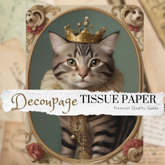 Papier Mousseline Découpage Princess Paws