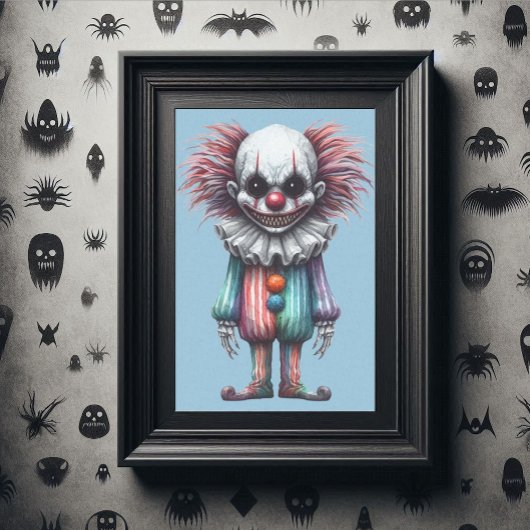 Papier Mousseline Découpage Psycho Clown