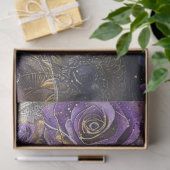 Papier Mousseline Découpage Purple Lady Day of Dead Tradition (Cadeau)