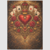 Papier Mousseline Decoupage Queen of Hearts Enchanted Adventures (Recto)