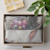 Papier Mousseline Découpage Rabbit de Pâques Chasse aux oeufs de ves (Cadeau)