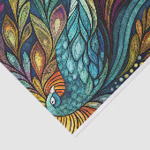 Papier Mousseline Découpage Rainbow Peacock (Détail)