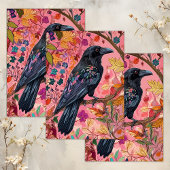 PAPIER MOUSSELINE DÉCOUPAGE RAVEN ENCHANTÉ