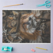Papier Mousseline Découpage Red Fox Steampunk (Artisanat)