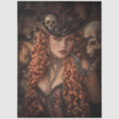 Papier Mousseline Decoupage Redheaded Gothic Good Witch (Recto)