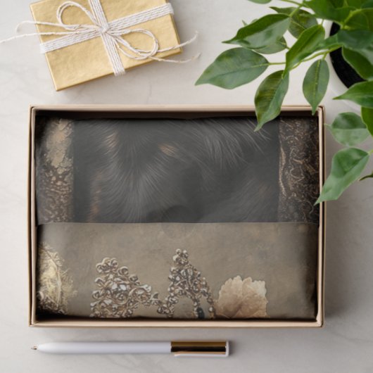 Papier Mousseline Découpage Regal Chevaux couronnés Chien (Cadeau)