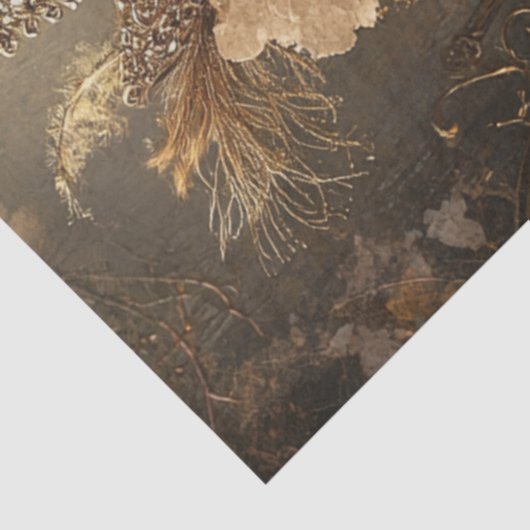 Papier Mousseline Découpage Regal Chevaux couronnés Chien (Détail)