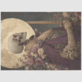 Papier Mousseline Découpage Regal King Skeleton Élégance gothique (Recto)