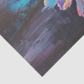 Papier Mousseline Découpage Robe à libellules vibrantes Iridescente (Détail)