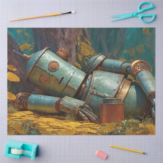 Papier Mousseline Découpage Robotique Humanoïaque Steampunk (Artisanat)