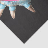 Papier Mousseline Decoupage Rockstar Chameleon Fur Feather Funk Band (Détail)