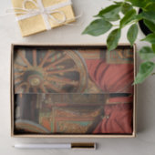 Papier Mousseline Découpage Romani Gitane femme Vardo Wagon (Cadeau)