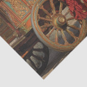 Papier Mousseline Découpage Romani Gitane femme Vardo Wagon (Détail)