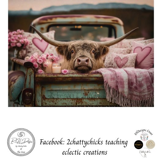 Papier Mousseline Decoupage Romantic Highland Vintage Valentine Day 