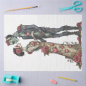 Papier Mousseline Découpage Romantique Zombie Couple Valentine Embra (Artisanat)