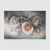 Papier Mousseline Découpage Rose classique (Recto)