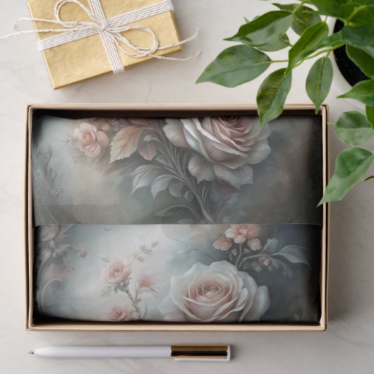 Papier Mousseline Découpage Rose classique (Cadeau)