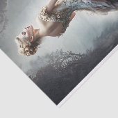 Papier Mousseline Découpage Rose éthéré (Détail)