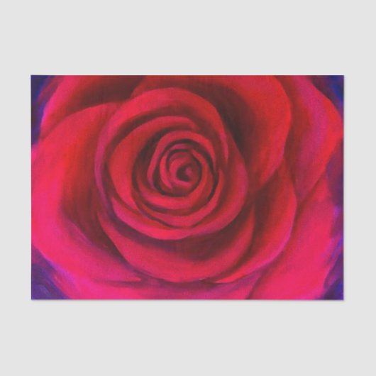 Papier Mousseline Découpage rose rose Fermer la flore (Recto)