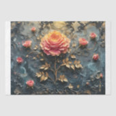 Papier Mousseline Découpage - Roses de rêve - (Recto)