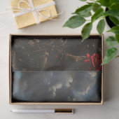 Papier Mousseline Découpage Roses du crâne et de la criminalité (Cadeau)