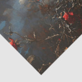 Papier Mousseline Découpage Roses du crâne et de la criminalité (Détail)