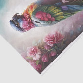 Papier Mousseline Découpage roses et arcs-en-ciel (Détail)