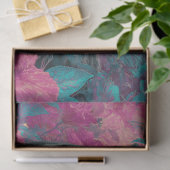 Papier Mousseline Découpage Rosetta noire Jaguar Fleurs roses (Cadeau)