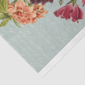 Papier Mousseline Découpage rouge et jaune-bouquet fleuri (Détail)