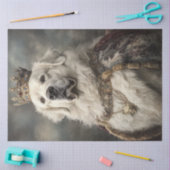 Papier Mousseline Découpage Royal Great Pyrenees nommé Gunner (Artisanat)