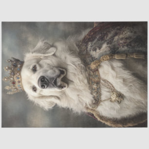 Papier Mousseline Découpage Royal Great Pyrenees nommé Gunner