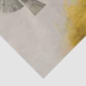 Papier Mousseline Découpage Russe Campagne Windmill Jaune (Détail)