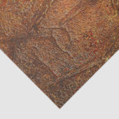 Papier Mousseline Decoupage Rust Toned Textured Faux Background (Détail)