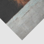 Papier Mousseline Decoupage Rustic Highland Calf Peek a Boo Art (Détail)