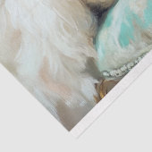 Papier Mousseline Découpage Rustique Chic Mariage Poulets (Détail)