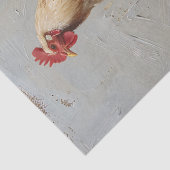 Papier Mousseline Découpage rustique du poulet et du nid (Détail)