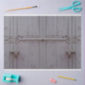 Papier Mousseline Découpage rustique gris charnière vieille porte 20 (Artisanat)