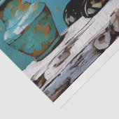 Papier Mousseline Découpage rustique renard Vintage (Détail)