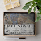 Papier Mousseline Découpage Rustique Vintage journal texture (Cadeau)