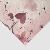 Papier Mousseline Découpage Saint-Valentin Arrière - plan Coeurs rou (Détail)