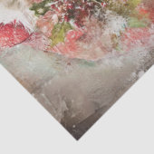 Papier Mousseline Decoupage Santa Claus Holly Red Coat (Détail)