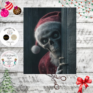 Papier Mousseline Decoupage Santa Skeleton Final List Peek Art