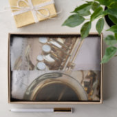 Papier Mousseline Découpage saxophone (Cadeau)