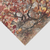 Papier Mousseline Découpage Scène Automne Grande Muraille Chine (Détail)