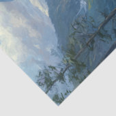 Papier Mousseline Découpage Scène d'hiver Chasse aux wapitis (Détail)