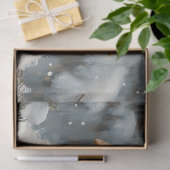 Papier Mousseline Découpage Scène d'hiver de bélier à face noire (Cadeau)