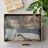 Papier Mousseline Découpage Scène Lune Astronaut Ville Réflexion (Cadeau)