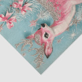 Papier Mousseline Découpage Scrapbooking Rose Christmas Deer (Détail)