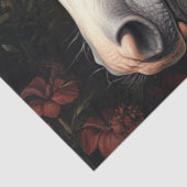 Papier Mousseline Decoupage Serene White Horse Tapestry Blooms  (Détail)